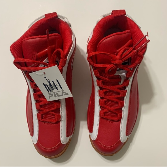Fila Grant Hill 2 Basketball Shoes Trainers Sneakers Red Gum 1BM01088-946 MENS 8 - Picture 2 of 10